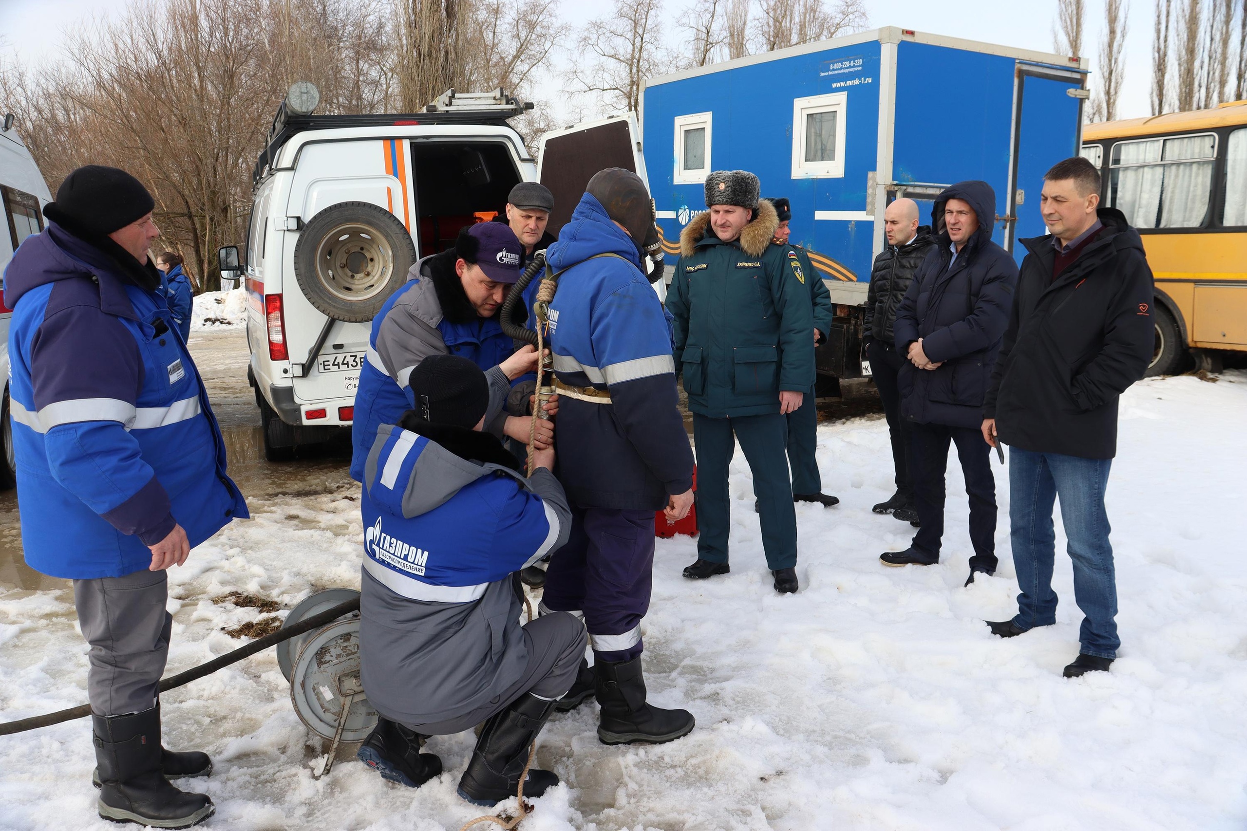 В Новой Усмани состоялся смотр готовности сил и средств района к безаварийному пропуску весенних паводковых вод.